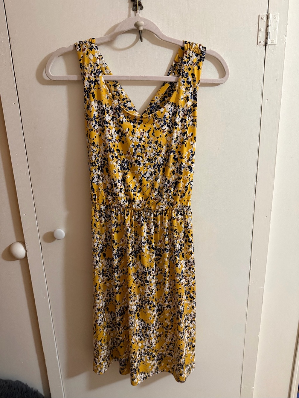 Kaileigh Yellow Floral Midi Dress